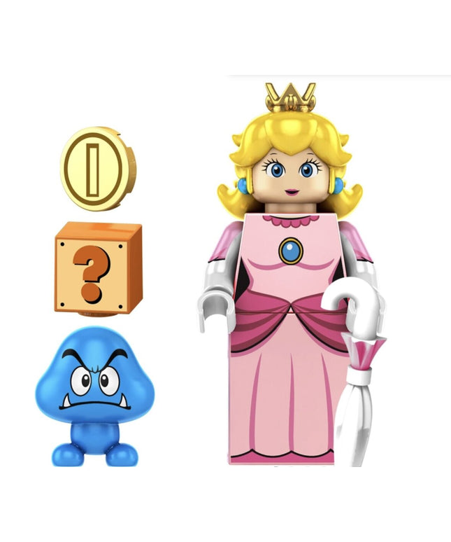 Konstruktoriaus figūrėlė Super Mario Princess Peach iš HeroBricks, 5 cm