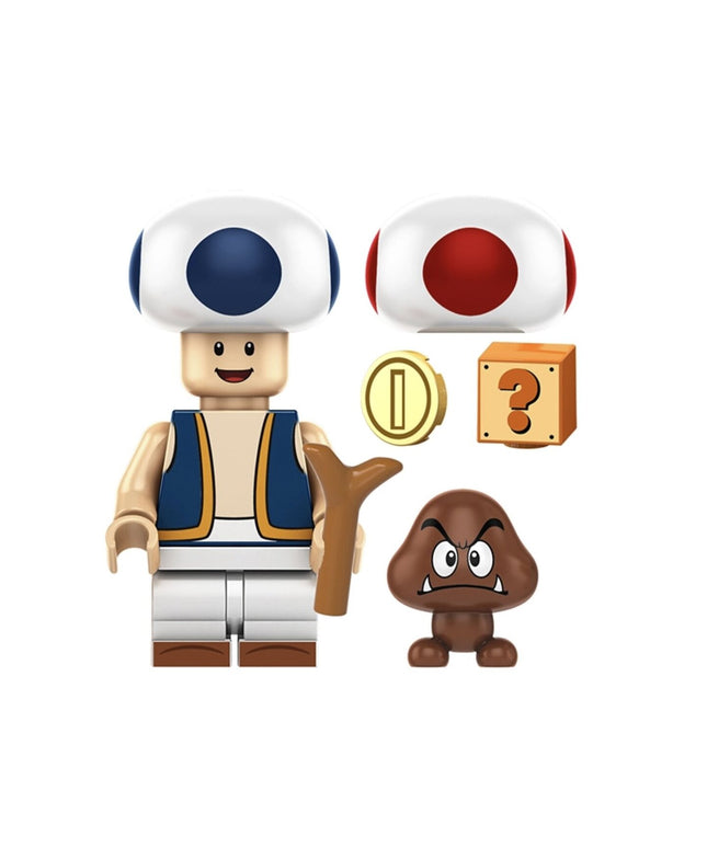 Konstruktoriaus figūrėlė Super Mario Toad iš HeroBricks, 5 cm