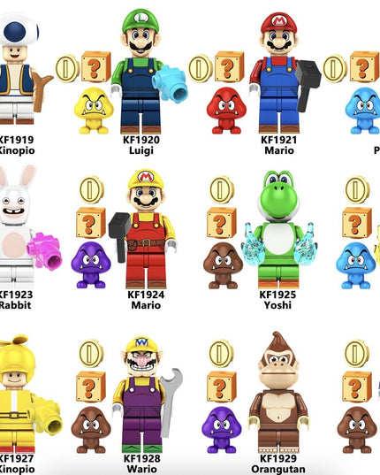 Konstruktoriaus figūrėlė Super Mario Toad iš HeroBricks, 5 cm