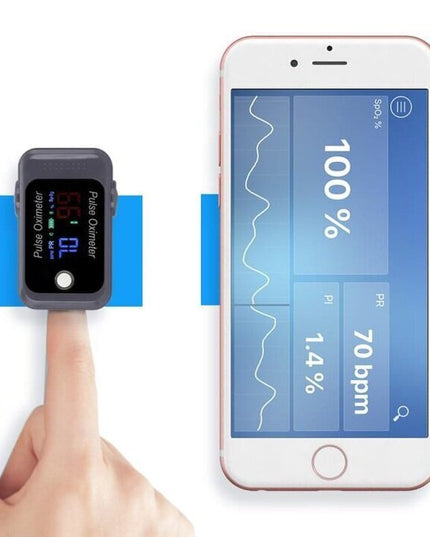 Medicininis pulsoksimetras Berry BM1000C, su Bluetooth ir programa iOS, Android