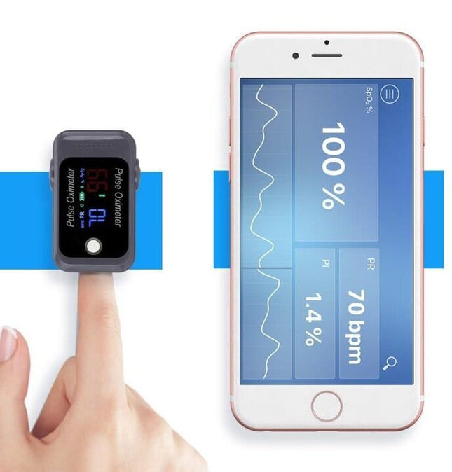 Medicininis pulsoksimetras Berry BM1000C, su Bluetooth ir programa iOS, Android