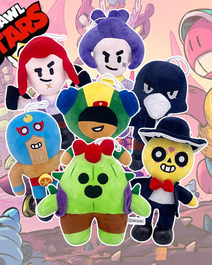 Minkštas pliušinis žaislas HappyJoe Brawl Stars Shelly, 27 cm