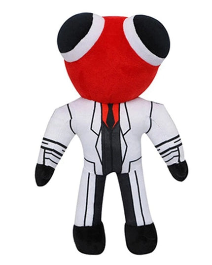 Minkštas pliušinis žaislas Rainbow friends Scientists, raudonas su kostiumu, 30 cm
