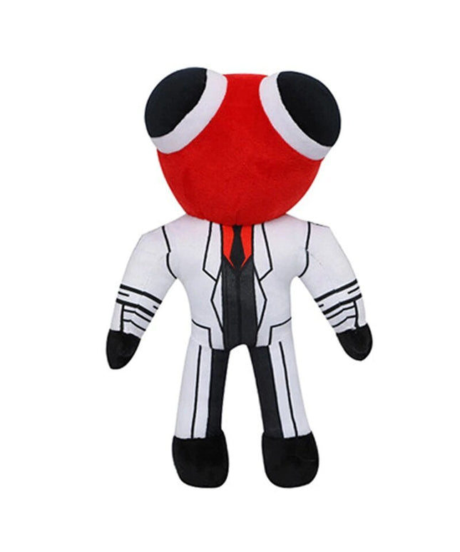 Minkštas pliušinis žaislas Rainbow friends Scientists, raudonas su kostiumu, 30 cm