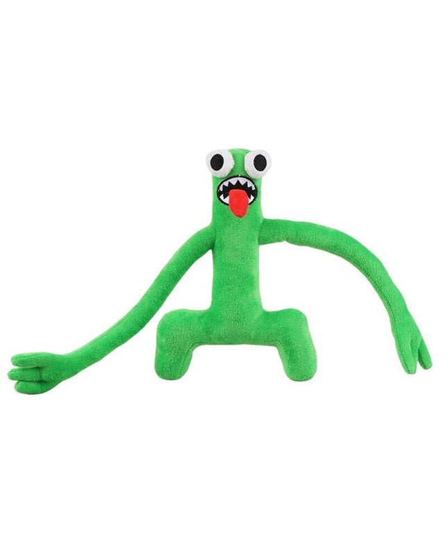 Minkštas pliušinis žaislas Rainbow friends, žaliasis ilgarankis, 30 cm