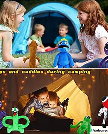 Minkštų pliušinių žaislų Rainbow friends komplektas, 3 draugai