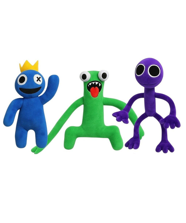 Minkštų pliušinių žaislų Rainbow friends komplektas, 3 draugai