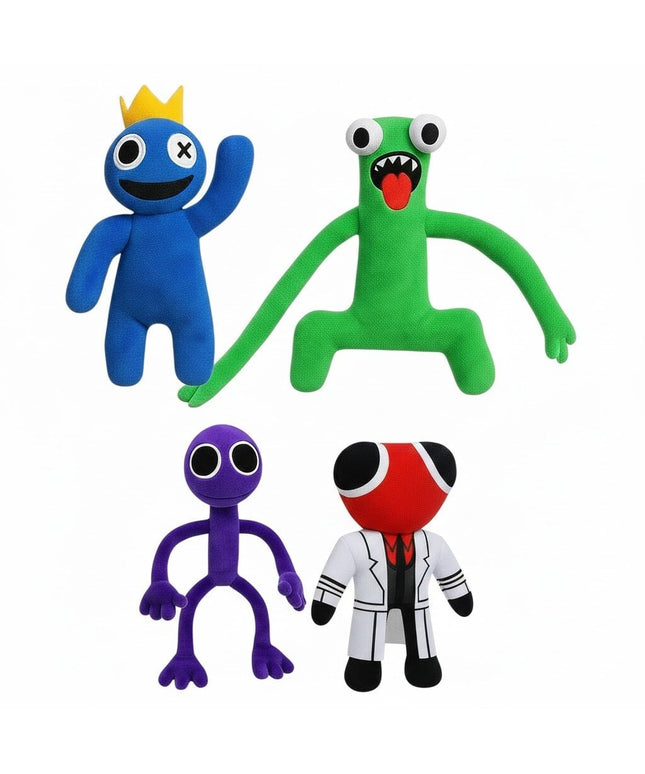 Minkštų pliušinių žaislų Rainbow friends komplektas, 4 draugai