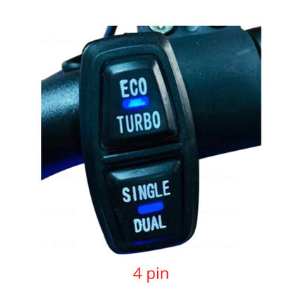Mygtukas ECO/Turbo Single/Dual su šviečiančiais indikatoriais