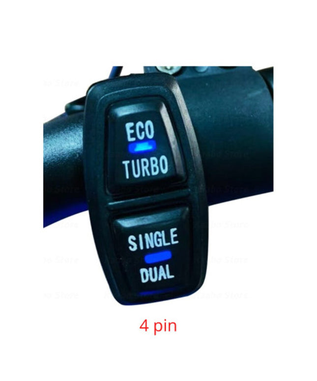 Mygtukas ECO/Turbo Single/Dual su šviečiančiais indikatoriais