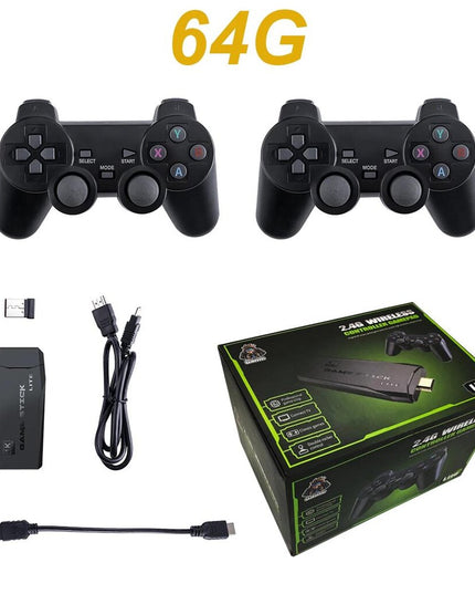 NAUJA vaizdo žaidimų konsolė 2.4G dvigubas belaidis valdiklis Game Stick 4K 20000 žaidimai 64GB 32GB retro žaidimai Televizoriaus dovana berniukui