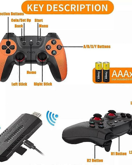 TV žaidimų konsolė X2 Ultra Video Game Stick, 4K HD, su 30000 žaidimų, 128G