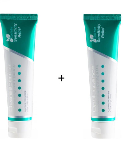 Nujautrinanti dantų pasta „Opalescence Sensitivity Relief“, 2 x 100 ml