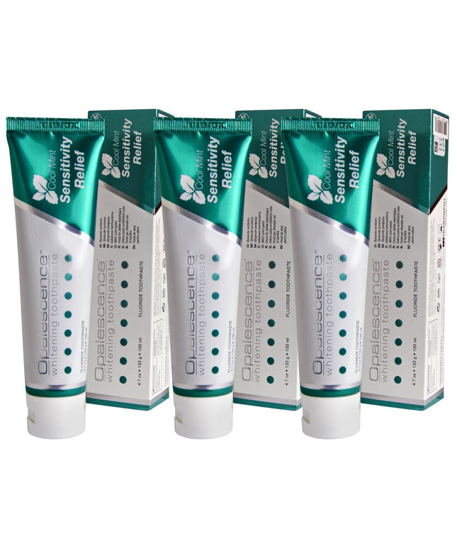 Nujautrinanti dantų pasta Opalescence Sensitivity Relief, 3x100 ml