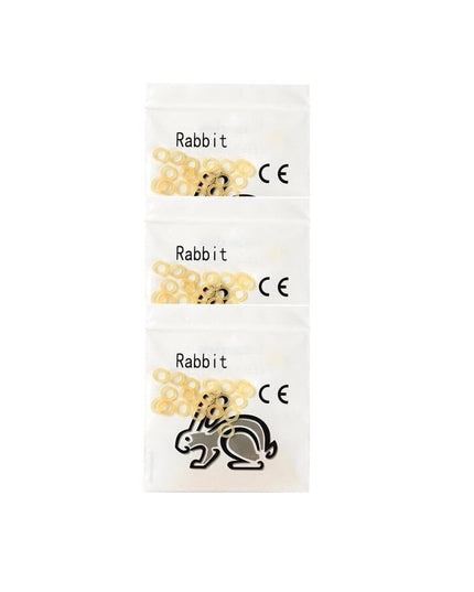 Ortodontiniai elastikai breketams Rabbit Medium, 3 x 100 vnt, 4,5 oz, 5 mm