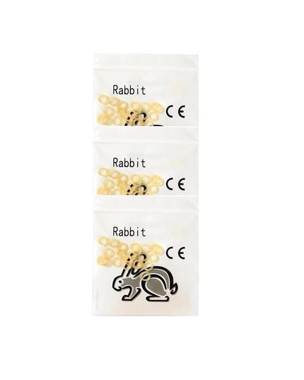 Ortodontiniai elastikai breketams Rabbit Medium, 3 x 100 vnt, 4,5 oz, 5 mm