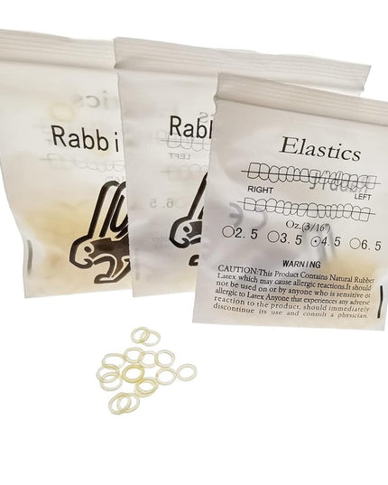 Ortodontiniai elastikai breketams Rabbit Medium, 3 x 100 vnt, 4,5 oz, 5 mm