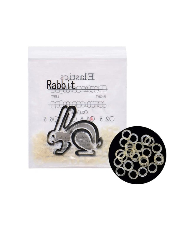Ortodontiniai elastikai Rabbit Soft, 3 x 100vnt