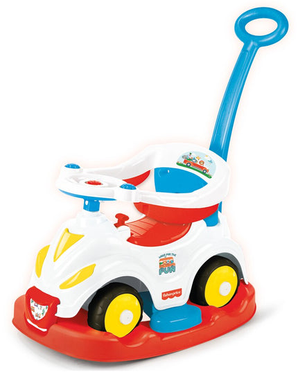 Paspiriama mašina Smile 4in1 stumdukas-sūpynės-mašina Dolu Fisher Price, 81 cm, 1812