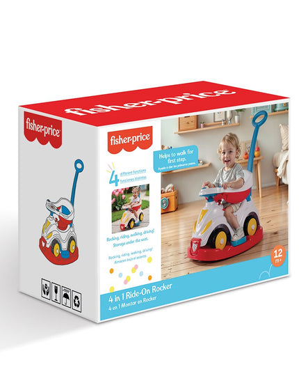 Paspiriama mašina Smile 4in1 stumdukas-sūpynės-mašina Dolu Fisher Price, 81 cm, 1812