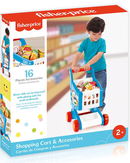 Pirkinių krepšelis su 16 priedų, Dolu Fisher Price 48 cm, 1806