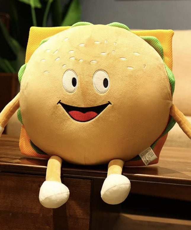 Pliušinis žaislas HappyJoe Mėsainis, 30 cm