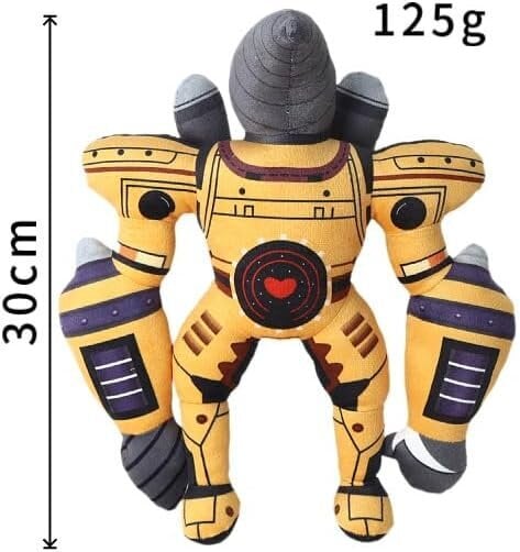 Pliušinis žaislas HappyJoe Skibidi Toilet, King Drill, 30 cm