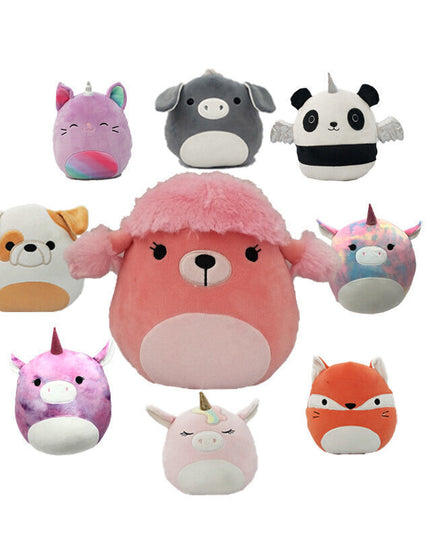 Pliušinis žaislas HappyJoe Squishmallows, violetinis vienaragis, 20 cm