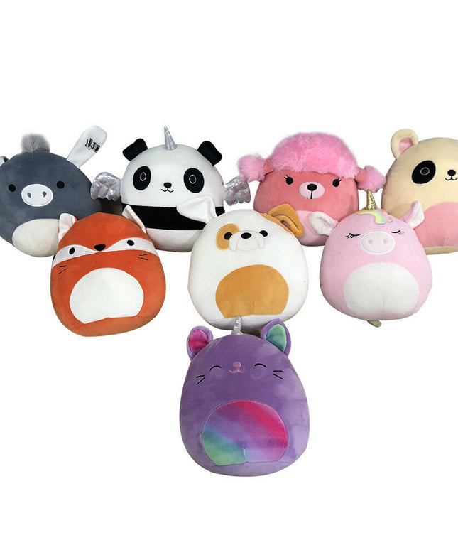Pliušinis žaislas HappyJoe Squishmallows, violetinis vienaragis, 20 cm