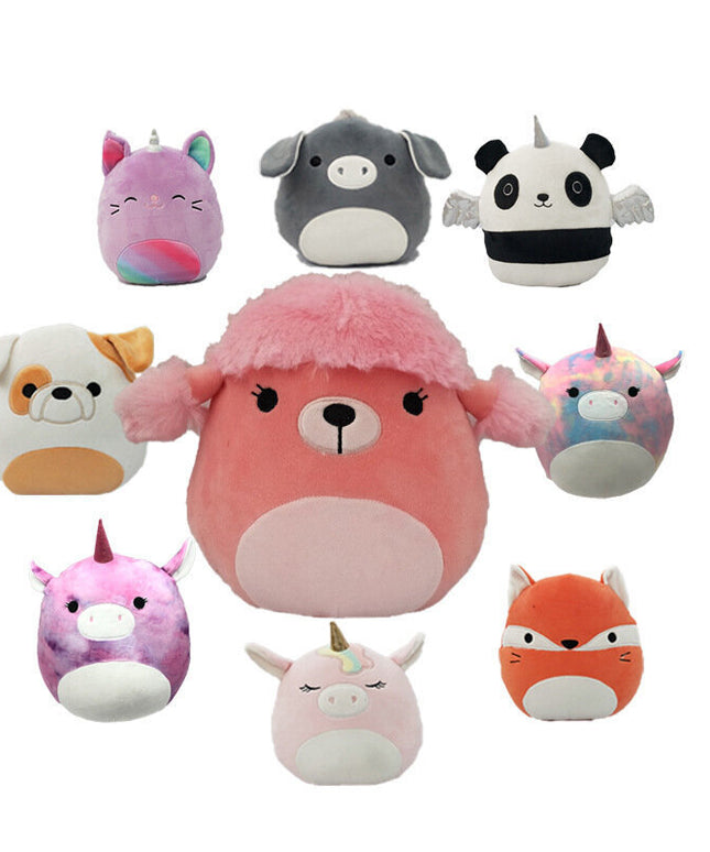 Pliušinis žaislas HappyJoe Squishmallows, rožinis vienaragis, 20 cm