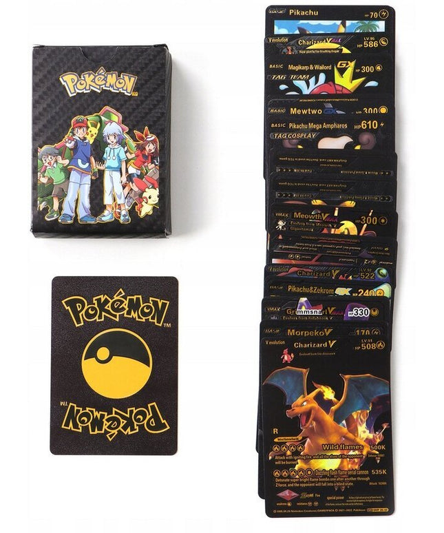 Pokemon kortų juodoji kolekcija Vmax, 55 vnt