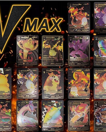 Pokemon kortų juodoji kolekcija Vmax, 55 vnt