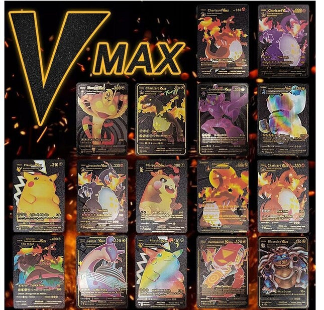 Pokemon kortų juodoji kolekcija Vmax, 55 vnt
