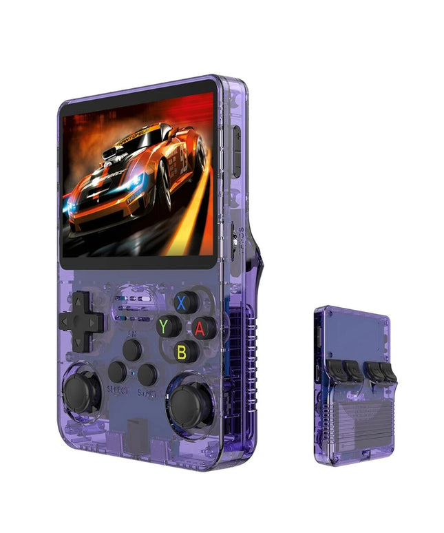R36S Retro delninė vaizdo žaidimų konsolė atviro kodo Linux 3,5 colio IPS ekrano mini žaidimų konsolė 3D dviguba sistema vaikams ir suaugusiems