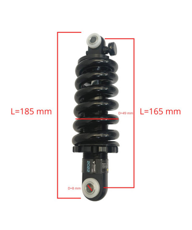 Reguliuojamas hidraulinis amortizatorius KKE 165 mm