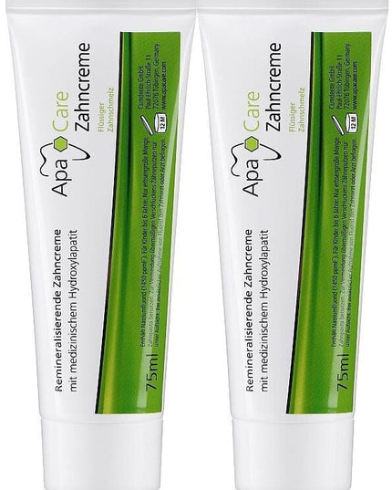 Remineralizuojanti dantų pasta ApaCare, 2x75 ml.
