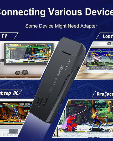 Retro TV žaidimų konsolė 4K HDMI, 128GB, su 20000 žaidimų