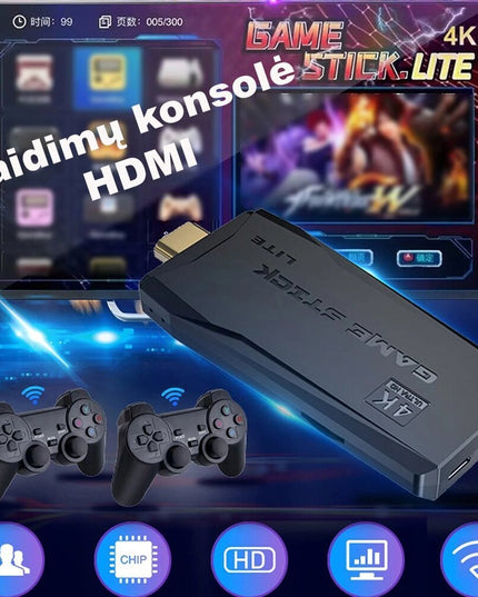 Retro žaidimų konsolė su 10000 žaidimų
