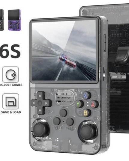 Retro TV žaidimų konsolė HappyJoe R36S, 64GB, juoda