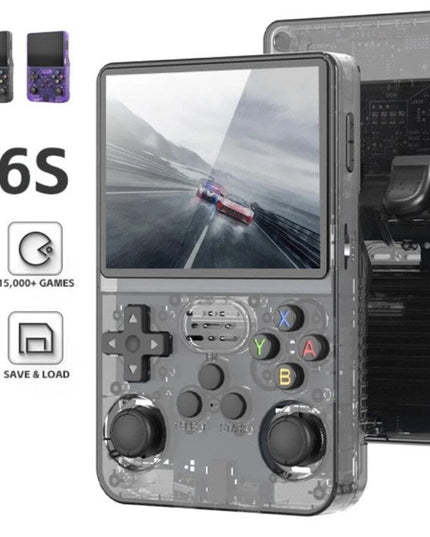 Retro TV žaidimų konsolė HappyJoe R36S, 64GB, juoda