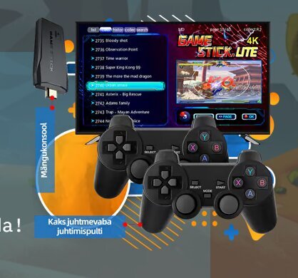Retro žaidimų konsolė su 10 000 žaidimų, 32 GB