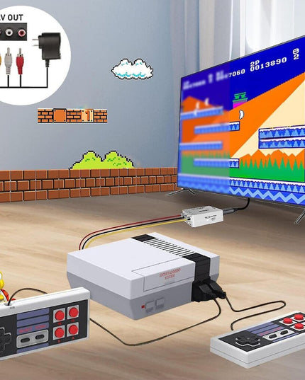 Retro žaidimų konsolė su 620 vaizdo žaidimų, Av ir Hdmi HD išvestis, „Plug and Play“, klasikinio leidimo mini pramogų sistema suaugusiems ir vaikams