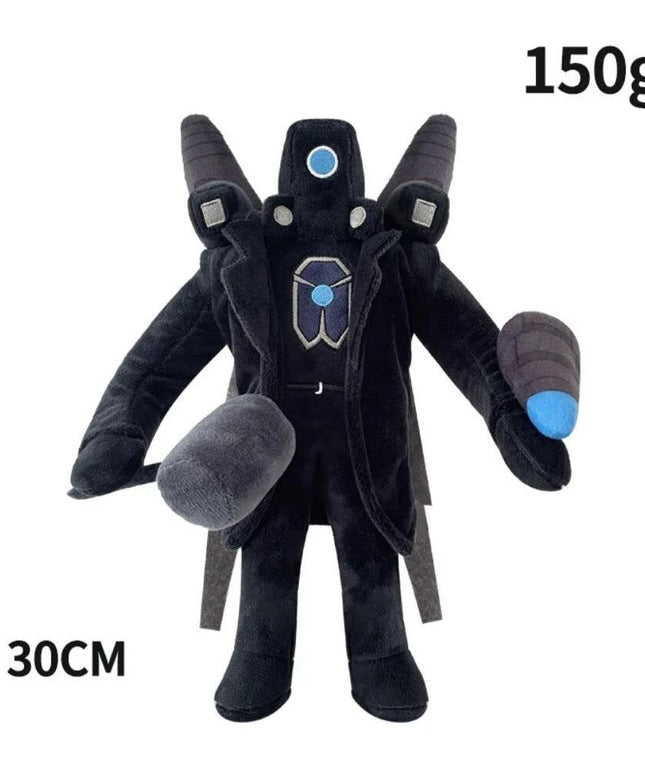 „Skibidi Toilet Titan Clockman“ Atnaujinimas „Plushie Titan Compute Man Drillman“ Pliušinis Fotoaparatas_Yellow