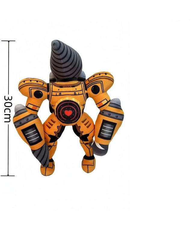 „Skibidi Toilet Titan Clockman“ Atnaujinimas „Plushie Titan Compute Man Drillman“ Pliušinis Fotoaparatas_Yellow