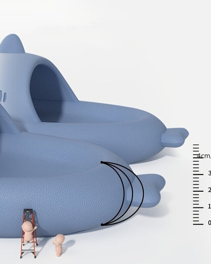 Šlepetės vaikams Shark slippers, mėlynos