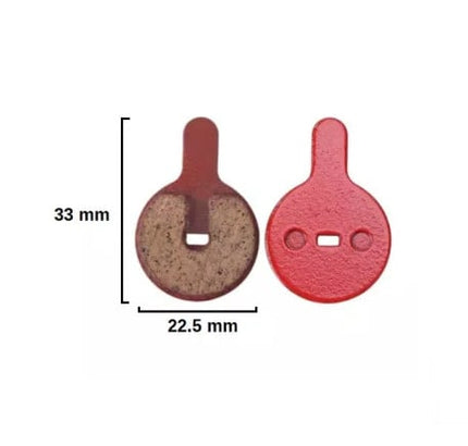 Stabdžių kaladėlės BB8 33x22mm