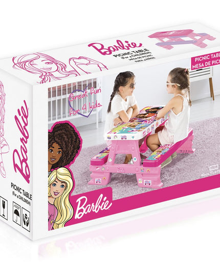 Stalas su dviem suolais Dolu Barbie, 1608, rožinis