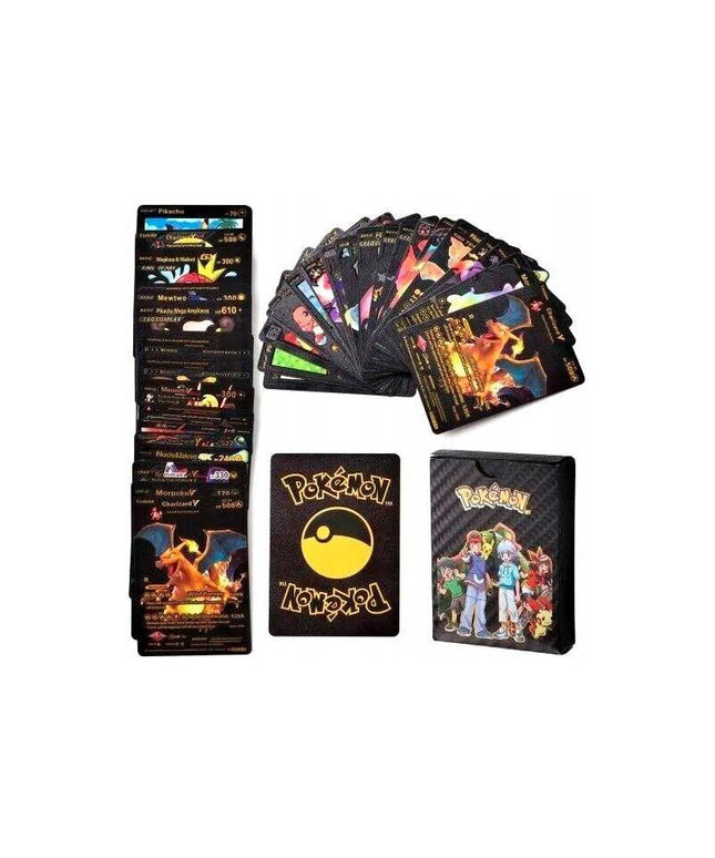 Stalo žaidimas TCG Black Pokemon kortų kaladė, 55 vnt