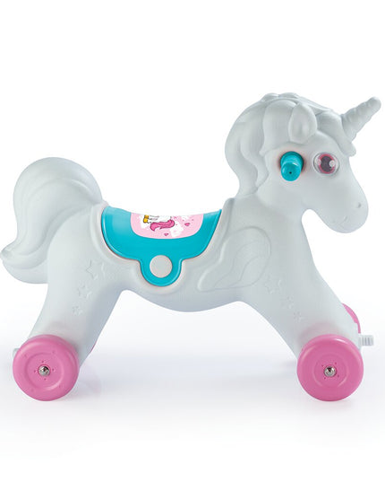 Supamas arkliukas su ratukais Dolu Unicorn 2in1, 2509