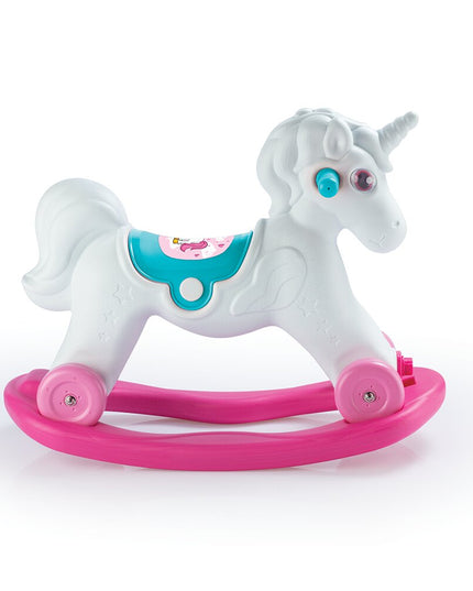 Supamas arkliukas su ratukais Dolu Unicorn 2in1, 2509